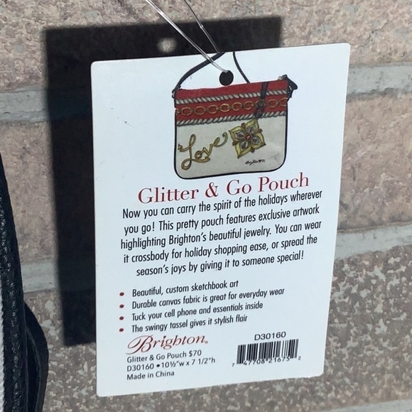 Brighton NEW - Glitter & Go Pouch - D30160 - crossbody fit - Picture 2 of 7